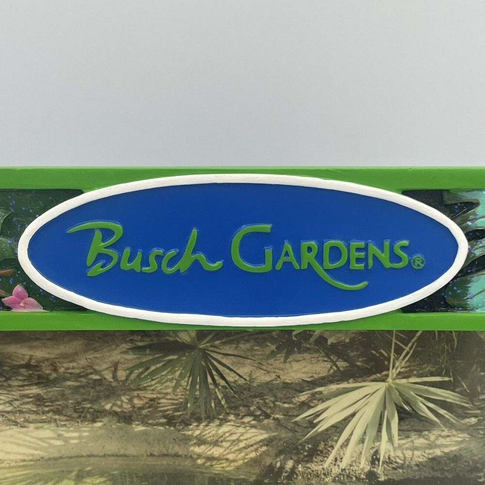 Vintage Busch Gardens Animals 4×6 Photo Frame Tabletop White Tiger HTF - Picture 9 of 12